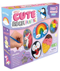 Really Cute Rock Painting-Paint 5 Supersweet Rocks! (Craft Kit for Kids) by IglooBooks, Alice  Del Giudice, 9781837715503