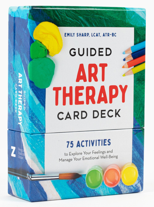 Guided Art Therapy Card Deck (75 Activities to Explore Your Feelings and Manage Your Emotional Well-Being) by Emily Sharp, LCAT, ATR-BC, 9780593690345