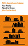 50 Literature Ideas You Really Need to Know by John Sutherland, 9781529432183
