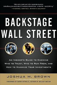 Backstage Wall Street (PB) by Joshua M. Brown, 9781265770181