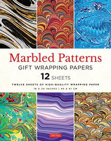 Marbled Patterns Gift Wrapping Papers - 12 sheets (18 x 24 inch (45 x 61 cm) Wrapping Paper) by Tuttle Studio, 9780804854801