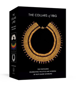 The Collars of RBG Postcards (100 Postcards Celebrating the Style and Wisdom of Ruth Bader Ginsburg) by Sara Bader, Elinor Carucci, 9780593581254