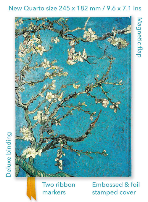 Vincent van Gogh: Almond Blossom (Foiled Quarto Journal) by Flame Tree Studio, 9781804177549