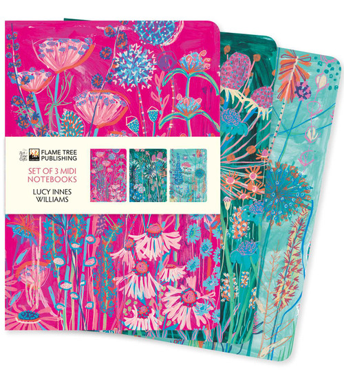 Lucy Innes Williams Set of 3 Midi Notebooks by Flame Tree Studio, 9781804177679