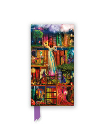 Aimee Stewart: Treasure Hunt Bookshelves (Foiled Slimline Journal) by Flame Tree Studio, 9781804177747