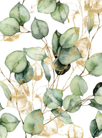 Greenery and Gold Lined Journal by Editors of Chartwell Books, 9780785843849