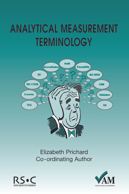 Analytical Measurement Terminology (Handbook of Terms used in Quality Assurance of Analytical Measurement) by Peter Bedson, Elizabeth Prichard, 9780854044436