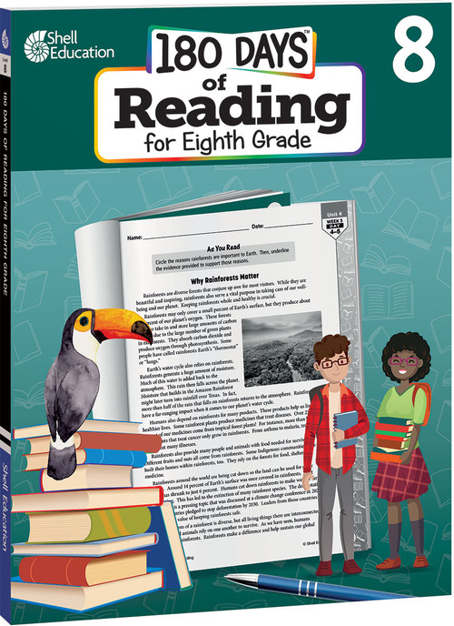 180 Days™: Reading for Eighth Grade (Practice, Assess, Diagnose) by Monika Davies, Michelle Wertman, 9798765922637