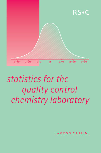 Statistics for the Quality Control Chemistry Laboratory by Eamonn Mullins, 9780854046713