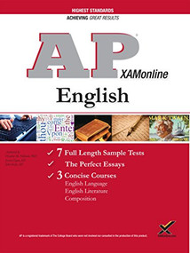 AP English: Language, Literature, and Composition Exam, 2018 Edition (College Test Preparation) by Jessica Egan, Heather Hilliard, Sharon A Wynne, 9781607876328