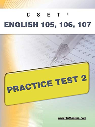 CSET English 105, 106 Practice Test 2 by Sharon Wynne, 9781607871620