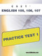 CSET English 105, 106 Practice Test 1 by Sharon Wynne, 9781607871613