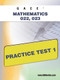 GACE Mathematics 022, 023 Practice Test 1 by Sharon Wynne, 9781607871910