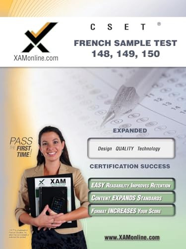 CSET French Sample Test 149, 150 Teacher Certification Test Prep Study Guide by Sharon Wynne, 9781581973983