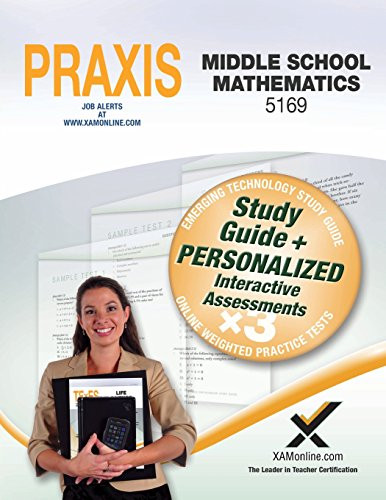 Praxis Middle School Mathematics 5169 Book and Online by Sharon Wynne, 9781607874720