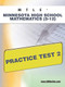 MTLE Minnesota High School Mathematics (5-12) Practice Test 2 by Sharon Wynne, 9781607872849