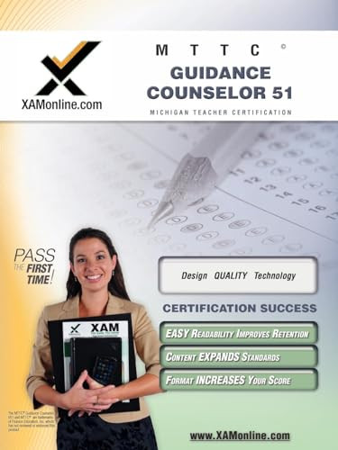 MTTC Guidance Counselor 51 Teacher Certification Test Prep Study Guide by Sharon Wynne, 9781607870876