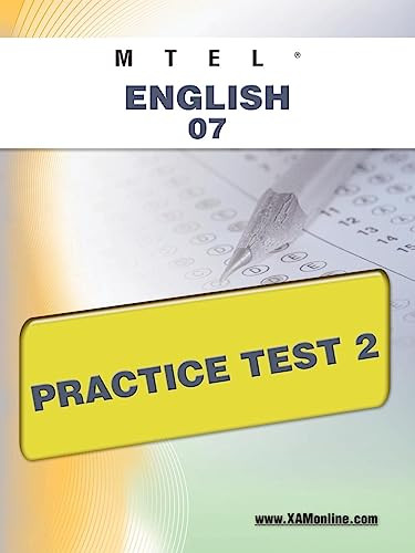 MTEL English 07 Practice Test 2 by Sharon Wynne, 9781607872108