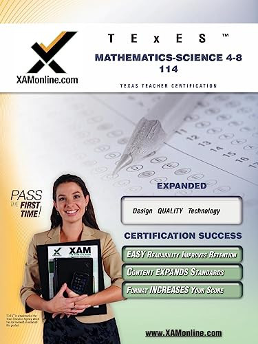 TExES Mathematics-Science 4-8 114 Teacher Certification Test Prep Study Guide by Sharon Wynne, 9781581979480