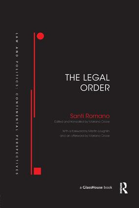The Legal Order by Santi Romano, Mariano Croce, 9780367180805