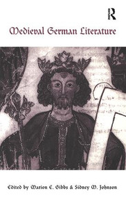 Medieval German Literature (A Companion) by Marion Gibbs, Sidney M. Johnson, 9780415928960