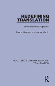 Redefining Translation (The Variational Approach) by Lance Hewson, Jacky Martin, 9781138366909
