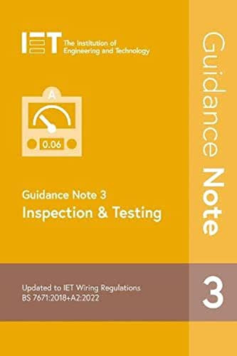 Guidance Note 3: Inspection & Testing - 9781839532368 by The Institution of Engineering and Technology, 9781839532368
