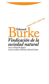 Vindicación de la sociedad natural (Spanish Edition) by Edmund Burke, 9788498790320