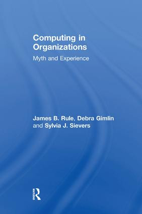 Computing in Organizations (Myth and Experience) by Debra Gimlin, 9781138508385