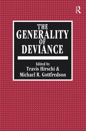 The Generality of Deviance by Travis Hirschi, 9781138515949