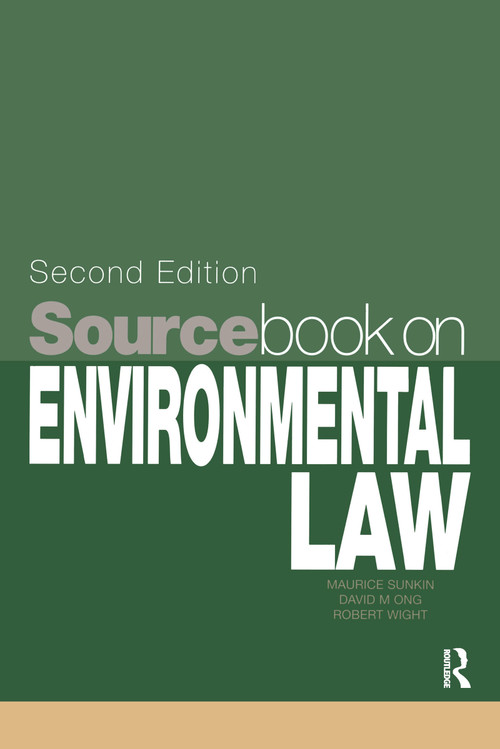 Sourcebook on Environmental Law by Maurice Sunkin, 9781859415863