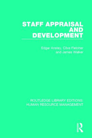 Staff Appraisal and Development by Edgar Anstey, Clive Fletcher, James Walker, 9781138293755