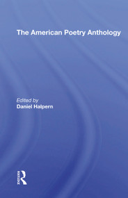American Poetry Antholog by Daniel Halpern, 9780367170400