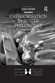 Categorisation in Indian Philosophy (Thinking Inside the Box) - 9781138545984 by Jessica Frazier, 9781138545984
