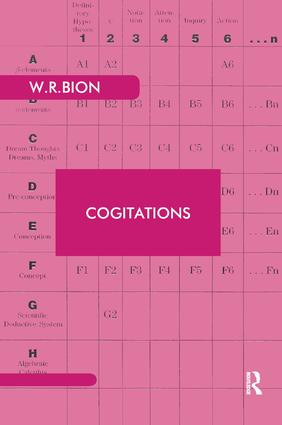 Cogitations by Wilfred R. Bion, 9780946439980