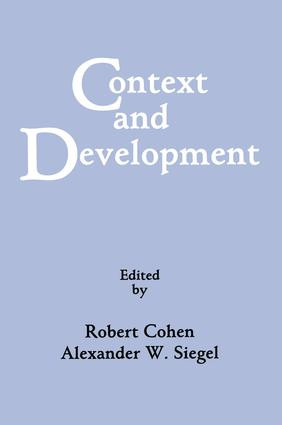 Context and Development by Robert Cohen, Alexander W. Siegel, 9781138882744