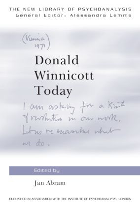 Donald Winnicott Today by Jan Abram, 9780415564885