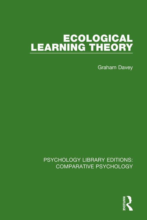 Ecological Learning Theory by Graham Davey, 9781138555068