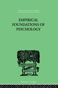 Empirical Foundations Of Psychology by N H & Bowles Pronko, 9780415758048