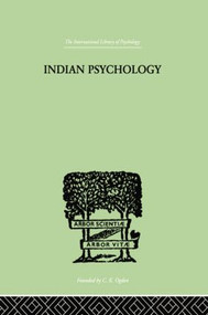 Indian Psychology Perception by Jadunath Sinha, 9781138007420