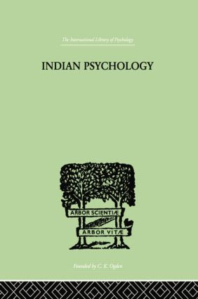 Indian Psychology Perception by Jadunath Sinha, 9781138007420