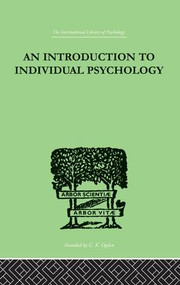 An INTRODUCTION TO INDIVIDUAL PSYCHOLOGY by Rudolf Dreikurs, 9781138875371