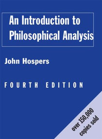 An Introduction to Philosophical Analysis by John Hospers, 9780415157933
