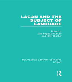 Lacan and the Subject of Language (RLE: Lacan) - 9781138992979 by Ellie Ragland-Sullivan, Mark Bracher, 9781138992979