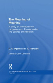 Meaning Of Meaning V 2 by John Constable, 9780415865487