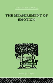 The Measurement of Emotion - 9781138882508 by W Whately Smith, 9781138882508