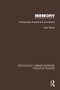 Memory (Phenomena, Experiment and Theory) by Alan Parkin, 9781138639263