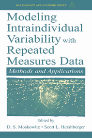 Modeling Intraindividual Variability With Repeated Measures Data (Methods and Applications) - 9780415655613 by Scott L. Hershberger, D.S. Moskowitz, 9780415655613