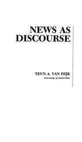 News As Discourse - 9780805808285 by Teun A. van Dijk, 9780805808285