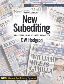 New Subediting (For Quark Users) by F W Hodgson, 9780240515342